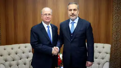 Fidan, Filistin Bakanı Mustafa ile Görüştü